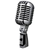 Shure 55sh Series II icónico Unidyne Dynamic Micrófono vocal, micrófono clásico, vintage con patrón polar direccional cardioide para actuaciones en vivo