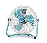 Orbegozo PW 1546 - Ventilador industrial Power Fan, 3 velocidades, aspas metálicas, asa de transporte, 130 W, azul y blanco