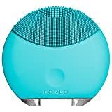 FOREO LUNA Mini - Cepillo exfoliante facial con limpiador sónico eléctrico que se recarga con USB, Turquesa (Turquoise Blue)