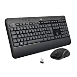 Logitech MK540 Advanced Combo Teclado y Ratón Inalámbrico para Windows, Receptor USB unificador de 2,4 GHz, Botones Multimedia, Batería de 3 años de duración, PC, Portátil, QWERTY Español - Negro