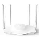 Tenda RX3 Router WiFi 6, AX1800 Dual Band, 1201 Mbps a 5GHz + 574 Mbps a 2.4GHz, Quad Core, 1 Puerto Gigabit WAN, 3 Puertos Gigabit LAN, Tecnologia BSS Coloring, TWT, WPA3, IPV6