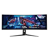 ASUS ROG Strix XG43VQ - Monitor Gaming de 43'' ultrapanorámico HDR (3840x1200, 32:10, 120 Hz, 1 ms, Freesync Premium Pro, DisplayHDR 400, 90% DCI-P3, Shadow Boost) Negro