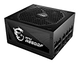 MSI MPG A850GF - Fuente de alimentación gaming (compatible con NVIDIA GeForce RTX Serie 30, Certificado 80 Plus Gold 850 W, alimentación continua con ventilador de 140 mm FDB, ATX), Color Negro