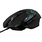 Logitech G502 HERO Ratón Gaming con Cable Alto Rendimiento, Captor HERO 25K, 25,600 DPI, RGB, Peso Personalizable, 11 Botones Programables, Memoria Integrada, PC/Mac - Negro