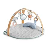 Ingenuity, Gimnasio de Actividades Reversible Cozy Spot Loamy, manta de suelo acolchada, arco de juego de madera, 5 juguetes extraíbles, diseño neutro, lavable a máquina, 1 Unidad (Paquete de 1)