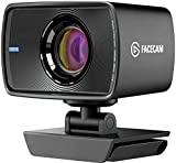 Elgato Facecam - Webcam Full HD 1080p60 real para streaming, juegos, videoconferencia, sensor Sony, corrección de luz avanzada, controles avanzados, funciona con OBS, Zoom, Teams y demás