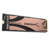 SABRENT PS5 SSD 1TB, M.2 SSD 1TB, PCIe 4.0 M.2 SSD, NVMe 1TB, Gen4 M.2 2280, Velocidades internas de SSD de hasta 7000 MB/s Rocket 4 Plus Extreme Performance, 5 años de garantía (SB-RKT4P-1TB)
