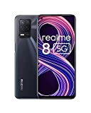 realme 8 5G Smartphone Libre, Procesador Dimensity 700 5G, Pantalla Ultra Smooth de 90Hz, batería masiva de 5000m, cámara con 48MP y modo nocturno, Dual Sim, NFC, 6+128GB, Negro