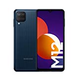 Samsung Smartphone Galaxy M12 con Pantalla Infinity-V TFT LCD de 6,5 Pulgadas, 4 GB de RAM y 64 GB de Memoria Interna Ampliable, Batería de 5000 mAh y Carga rápida Negro (ES Versión)