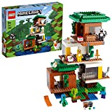 LEGO 21174 Minecraft La Casa del Árbol Moderna, Juguete Reconfigurable, Set de Construcción para Niños y Niñas de 9 Años o Más con Mini Figuras
