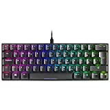 Mars Gaming MKMINIRES, Teclado Mecánico Ultra-Compacto, Full RGB Chroma, Switch OUTEMU PRO Rojo, Negro, Idioma Español