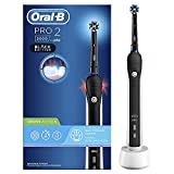 Oral-B PRO 2 CrossAction Cepillo de Dientes Eléctrico con Mango Recargable, Tecnología Braun y 1 Cabezal incorporado, Temporizador y Control de Presión, 2000 - Negro