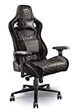 Trust Gaming GXT 712 Resto Pro Silla Gaming, Asiento Totalmente Giratorio 360°, Respaldo Ajustable Entre 90° y 180°, Silla Escritorio Ergonómica para Ordenador, Oficina, PC - Negro