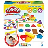 Play-Doh-B3404103 Modelo y aprende Colores y Formas, Multicolor (Hasbro B3404103)