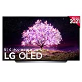 LG OLED OLED65C1-ALEXA - Smart TV 4K UHD 65 pulgadas (164 cm), Inteligencia Artificial, 100% HDR, Dolby ATMOS, HDMI 2.1, USB 2.0, Bluetooth 5.0, WiFi, Color Negro mate/Titán