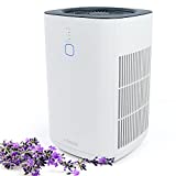 Purificador de Aire con Filtro HEPA H13 - Portátil Air Purifier, Fácil Uso de Un Toque, 3 Modo, Eliminar 99,97% Alergias, Polen, Olor, Tabaco, Caspas de Mascota, PM2.5