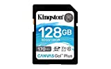 Kingston SDG3/128GB Tarjeta de memoria SD ( 128GB SDXC Canvas Go Plus 170R C10 UHS-I U3 V30 )