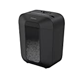 Fellowes LX50 - Destructora trituradora de Papel, Corte en partículas, destruye hasta 9 Hojas, Uso Personal, tritura Tarjetas de crédito, Color Negro