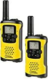 National Geographic PMR-Walkie Talkie - Radio con Alcance de hasta 6 km, Pantalla LCD, Linterna, función VOX, 8 Canales, 10 Tonos de Timbre, conexión para Auriculares, Libre de Licencia