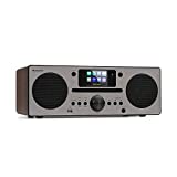 Auna Reproductor de CD Player Dab Portátil, Radio 30W, FM/Dab/Dab+ con Bluetooth + AUX Estéreo, Discman Pantalla TFT, Mando, Reloj Despertador, MP3 y Streaming, Radio CD Casa, Dab Alimentación Cable