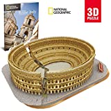 World Brands Cubic Fun-Puzzle 3D City Traveller del Coliseo Romano, National Geographic (CPA Toy Group DS0976), color marron