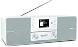 TechniSat DIGITRADIO 371 CD IR - Radio estéreo por Internet (Dab+, FM, Reproductor de CD,WLAN, transmisión de Audio por Bluetooth, Pantalla a Color, USB, AUX,conexión de Auriculares,10 vatios) Blanco