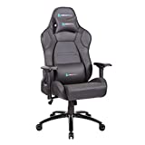 Newskill Valkyr - Silla gaming profesional con asiento microperforado para mejor sensación térmica (sistema de balanceo y reclinable 180 grados, reposabrazos 4D) - Color Negro