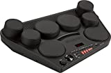 Yamaha DD-75 - Batería electrónica portátil con 8 pads de batería sensibles a la pulsación, conjunto con control de volumen y conexión para auriculares, color Negro