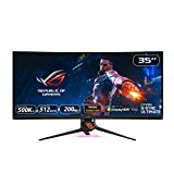 Asus ROG Swift PG35VQ - Monitor curvo Gaming de 35'' WQHD (3440 x 1440, 240 Hz, 4 ms, 16:9, HDR, 21:9, 200 Hz, G-Sync, USB, HDMI, DisplayPort) Negro