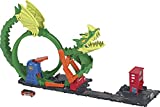 Hot Wheels City Conjunto Dragon Drive Firefight - Juego Modular de 360 Grados - Incluye 1 Coche - Regalo para Niños de 3-8 Años