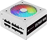 Corsair CX750F RGB Fuente de Alimentación ATX Totalmente Modular 80 PLUS Bronze,Certificación de Eficiencia 80 PLUS Bronze, Ventilador RGB de 120 mm, Funcionamiento Prácticamente Sin Ruido, Blanco