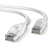 Mr. Tronic 10m Cable de Red Ethernet Trenzado | CAT7, SFTP | Conectores RJ45 | LAN Gigabit de Alta Velocidad | Conexión a Internet | Ideal para PC, Router, Modem, Switch, TV (10 Metros, Blanco)