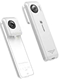 Insta360 Nano S - Videocámara 3D VR Compacta, Cámara HD 4K 360°, Foto de 20 Megapíxeles, Compatible con iPhone X/8/7/6 Series, Estabilización Integrada, Micrófono Integrado, con Lightning - Plateado