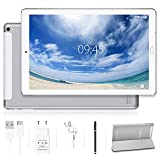 Tablet 10.0 Pulgadas YESTEL Android 11 Tablets con 4GB RAM + 64GB ROM/WiFi | Bluetooth | GPS, 8000mAH con Cubierta-Plata