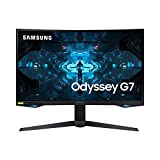 Samsung LC27G73TQSRXEN - Monitor Gaming de 27'' WQHD (2560x1440, VA, QLED, HDMI, DisplayPort, USB 3.0, FreeSync, Gsync, 16:9, Curvatura 1000R ,350 cd/m2, 240Hz, 1 ms), negro