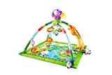 Fisher-Price Gimnasio Musical Infantil Animalitos de la Selva - Juguete - Con Música, Luces, Sonidos y Manta Lavable - Regalo para Bebés de 0+ Meses