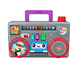 Fisher-Price Ríe y Aprende Radiocasete de juguete con sonidos, regalo para bebés +6 meses (Mattel GYB98), Español