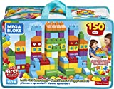 Mega Bloks Juego de bloques de construcción bebé 1 año Construye y Aprende (Mattel FVJ49)