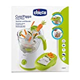 Chicco Easy Meal, Robot Cocina Bebé Multifunción para Destete, Mezclador de Alimentos y Calentador de Comida para Bebés y Niños con Cocción a Vapor, Ralla, Mezcla, Tritura, Calienta y Descongela