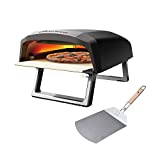 MasterPRO Napoli | Horno para Pizza | Horno de Gas Portátil de Rápida Cocción Hasta 500ºC y Pala de Acero Inoxidable| Pizzas Listas en 60 Segundos | Bolsa de Transporte y Bandeja de Piedra Incluidas