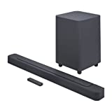 JBL Bar 500 Barra de Sonido de 5.1 Canales y Altavoz de Graves de 10 Pulgadas, MultiBeam y Dolby Atmos, Sonido 3D Envolvente, Con AirPlay, Alexa Multi-Room Music y Chromecast, negro