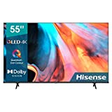 Hisense 55E7H QLED Smart TV, 55 pulgadas - 4K Quantum Dot, UHD, Dolby Vision, HDR, Alexa Built-in, Bluetooth, Disney+, Netflix, Youtube (Nuevo 2022)