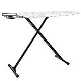 Amazon Basics - Tabla de planchar con soporte para plancha en forma de H, mediana, 122 x 38 cm, negro