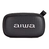 Aiwa BS-110BK: Altavoz Bluetooth portátil, Resistente a la Humedad, pensado para Deportes Exteriores. Color Negro